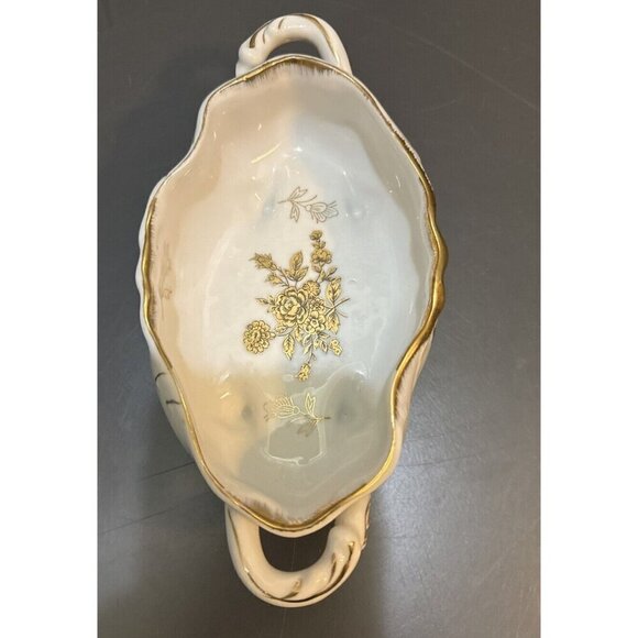 Eisenberg Polzellanfabrik Kalk G M.b.H. Porcelain Handled Candy Bowl 8099 Antiqu - Picture 4 of 16